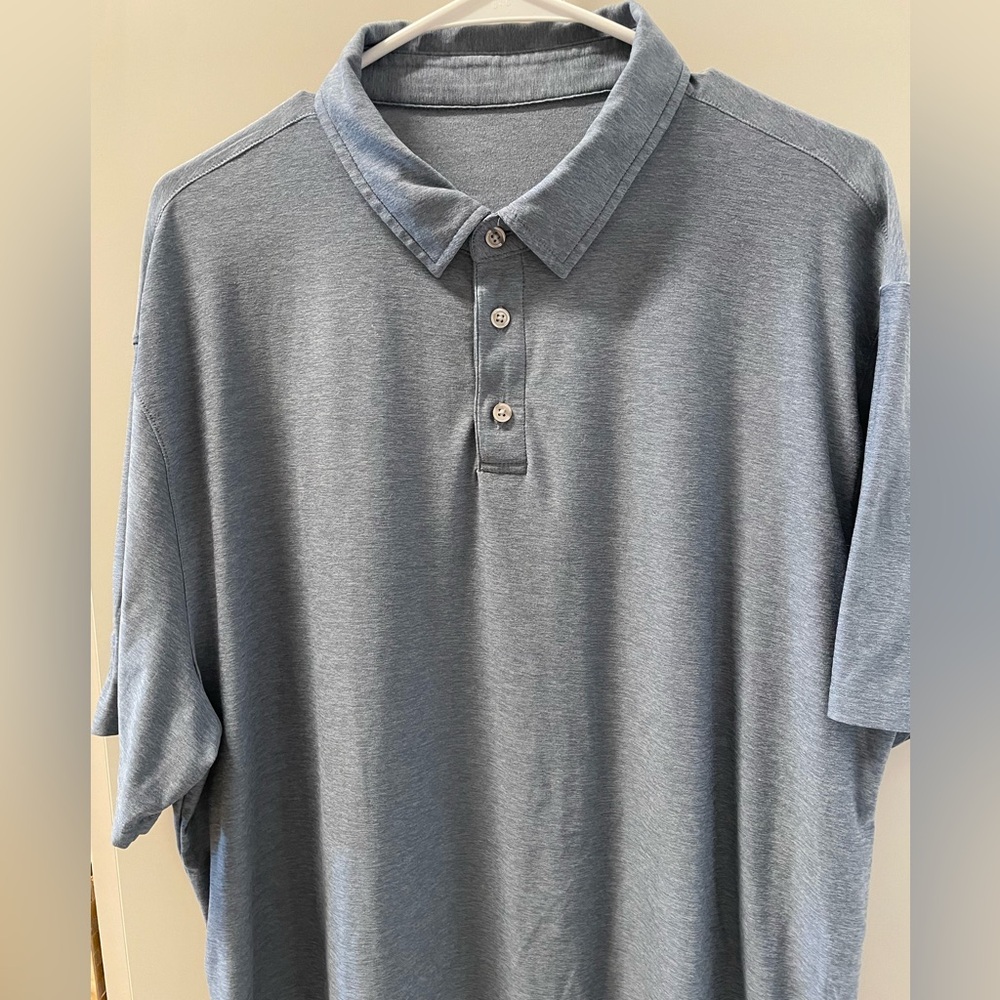 Mens Vuori Slate Blue Polo Shirt size XXL